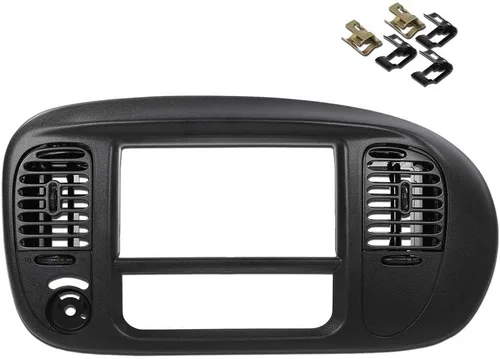 Vista 32 de GRAND ORANGE Cubierta de bisel del panel de instrumentos del tablero Compatible con Chevy Chevelle El Camino 1968 Sin aire Negro