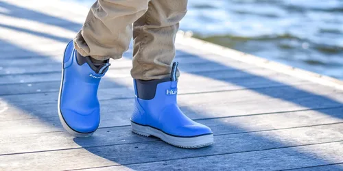 Vista 4 de HUK Zapatos Rogue Wave para niños, botas de pesca y cubierta de alto rendimiento para jóvenes Blanco