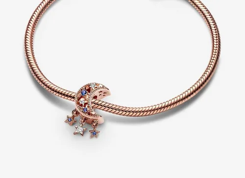 Vista 3 de Feitery Abalorios para pulseras y collares de plata de ley 925, dijes de cuentas para mujer con circonita cúbica, espaciador, regalos de cumpleaños
