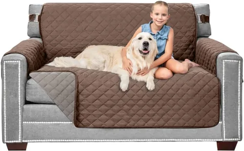 Vista 153 de Sofa Shield - Funda para sofá Loveseat con correa patentada, protector de cojín, funda reversible diseñada en EE. UU. resistente a manchas