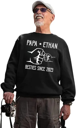 Vista 2 de Camisa personalizada para abuelo, papá, nietos con nombre, regalos personalizados para papá y papá, regalos para el día del padre, abuelo.