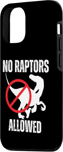 Vista 2 de Funda para iPhone 15 No Raptors Allowed Funny Neighborhood Dino Design