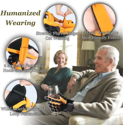 Vista 5 de Guantes robot de rehabilitación, renovar guante robótico para rehabilitación de accidentes cerebrovasculares, guante de terapia de mano