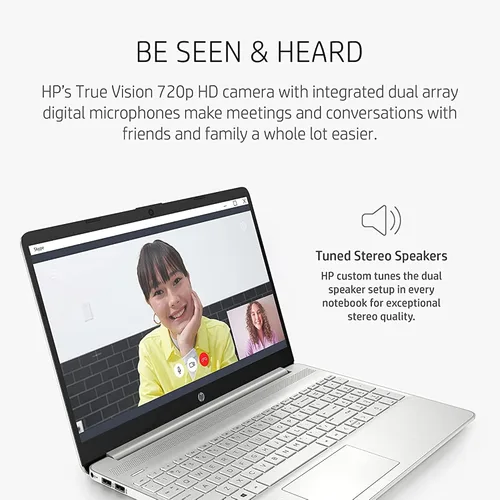 Vista 5 de HP Pavilion - Laptop antirreflejos con pantalla táctil HD de 15.6", 16 GB de RAM, almacenamiento SSD de 256 GB, procesador Intel Core de hasta 4.1