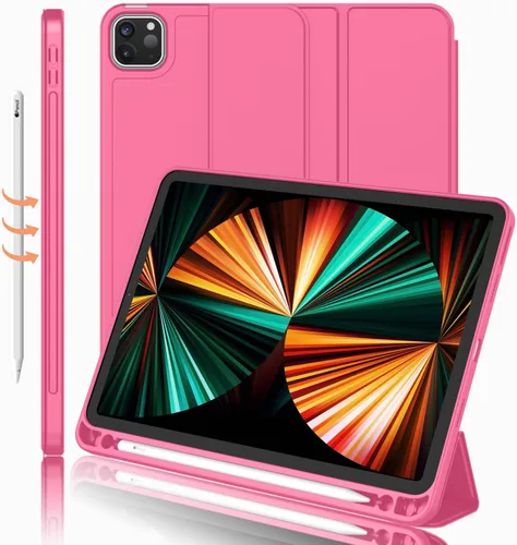 Vista 10 de Funda para iPad Pro de 12.9 pulgadas 2022/2021/2020 (6ª/5ª/4ª generación) con soporte para lápiz