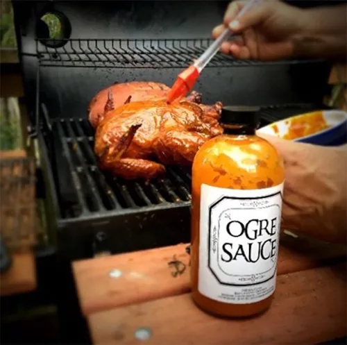 Vista 3 de Salsa BBQ - Ogre Sauce - Salsa de barbacoa artesanal multiusos - Salsa BBQ galardonada - La mejor salsa BBQ que hayas tenido