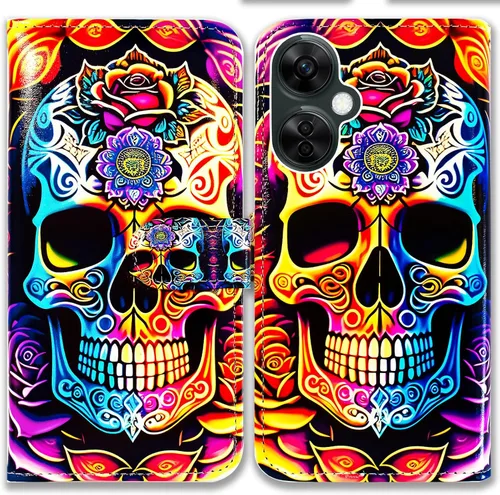Vista 9 de Bcov Funda para Oneplus Nord N30 5G, diseño de pájaro negro y verde con tapa para teléfono con ranura para tarjeta y soporte para OnePlus Nord N30 5G
