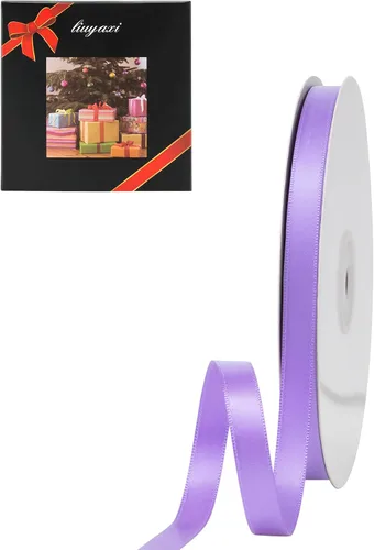 Vista 66 de LIUYAXI Cinta púrpura claro, 1/2 pulgada x 25 yardas, cinta de doble cara púrpura claro para envolver regalos, manualidades, ramo de lazos