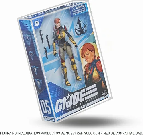 Vista 5 de EVORETRO Estuche Protector de Exhibición para Figuras de Acción Compatible con Figuras de Acción de la Serie Clasificada GI Joe de 6 Pulgadas