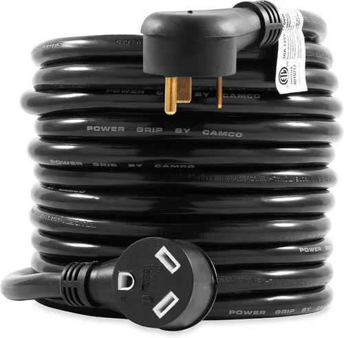 Vista 5 de Cable de alimentación eléctrica, de Camco, 55191, 25 pulgadas, de PowerGrip, con mango, 15 Amp