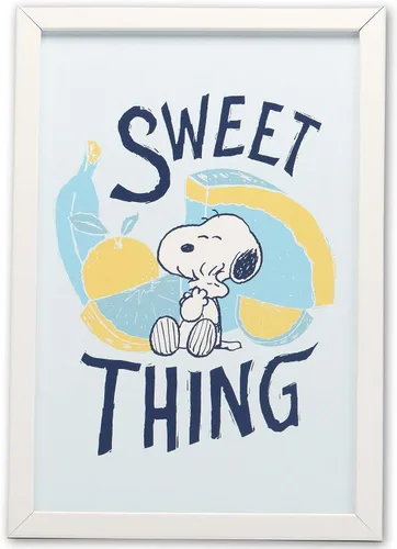 Vista 12 de Peanuts Snoopy Dribbling - Decoración de pared de madera con marco de baloncesto, divertida imagen de Snoopy para el hogar