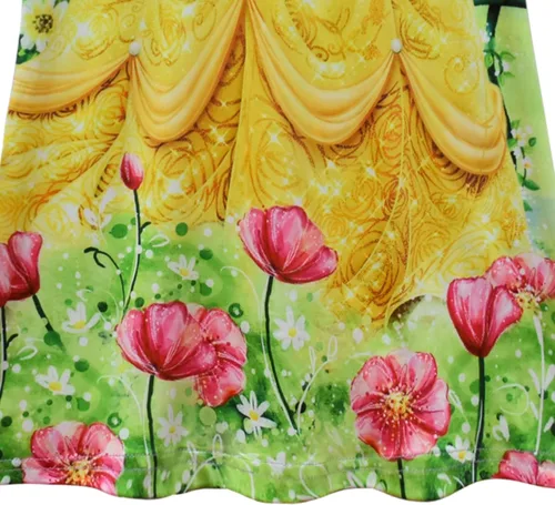 Vista 3 de AOVCLKID Little Girls Princess Costume Girls Casual Cartoon Printed Dress