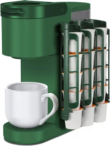 Vista 10 de STORAGENIE Soporte para cápsulas de café Keurig, montaje en pared lateral, almacenamiento de tazas K, perfecto para mostradores pequeños