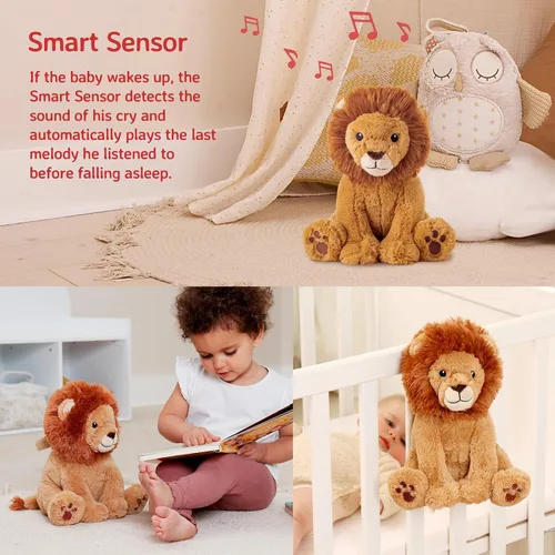 Vista 2 de Cloud b Máquina de sonido con ruido blanco y sonidos relajantes Animal de peluche tierno Configuraciones ajustables y apagado automático