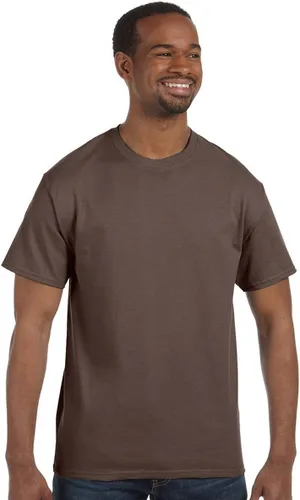 Vista 301 de Gildan Camiseta G500 para hombre Ceniza/baya