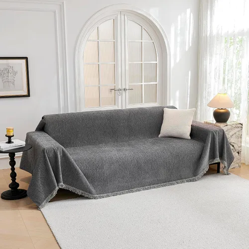 Vista 12 de MYSKY HOME Fundas para sillón, funda para silla reclinable, color beige, fundas de sofá para sofá modular en forma de L, fundas de sofá de gran