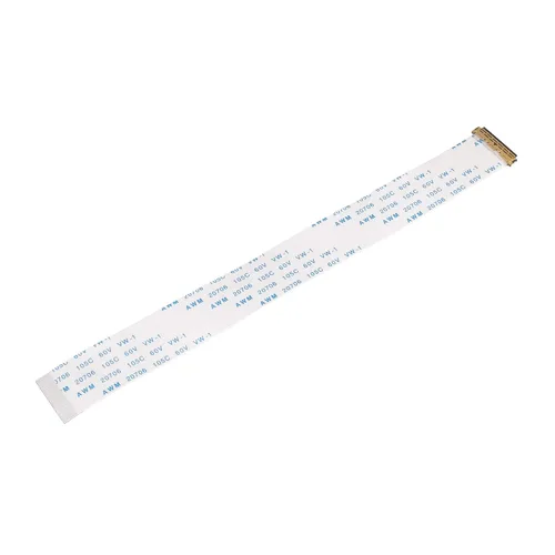 Vista 10 de uxcell Cable plano flexible, 30 pines de 0.020 in de paso de 3.937 in, FPC FFC, cable de cinta flexible para TV LCD, audio para automóvil