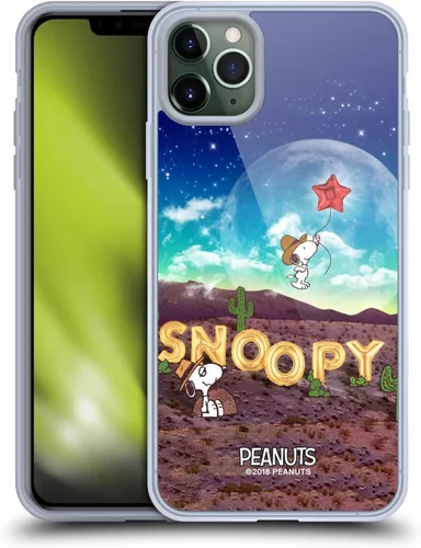 Vista 76 de Head Case Designs Funda de gel con licencia oficial de Peanuts Nebula Cactus Needles Snoopy Space Cowboy [protección de grado militar] compatible