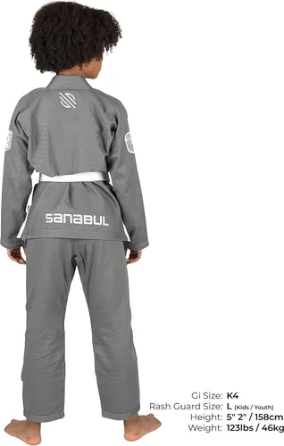 Vista 7 de Sanabul, Future Legend Kids - Traje de Jiu Jitsu brasileño, BJJ Gi