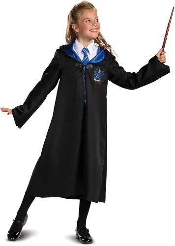 Vista 5 de Capa de Harry Potter, túnica oficial de Hogwarts Wizarding World, accesorio de vestir clásico para niños