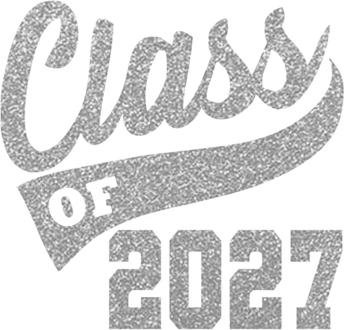 Vista 28 de Adhesivo de graduación para planchar en la clase de 2027, calcomanía para camiseta de secundaria, parche de graduación HTV para graduados