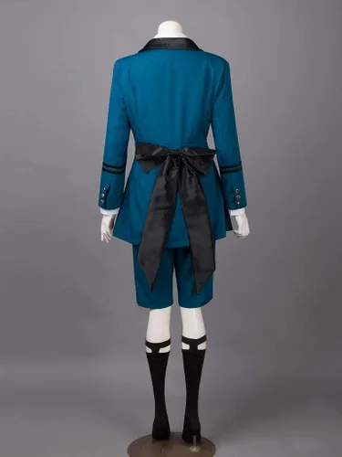 Vista 2 de Cosfun Disfraz de cosplay de anime, traje de uniforme azul para Halloween mp003218