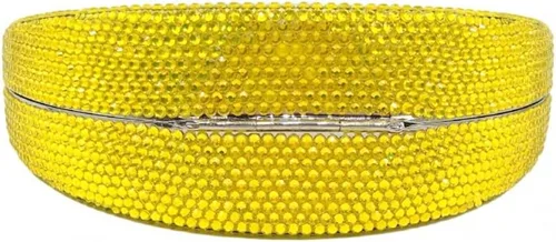 Vista 5 de Bolso de mano con diamantes de imitación brillantes para mujer, con bonito diseño de frutas, para banquetes de graduación, bolso de hombro