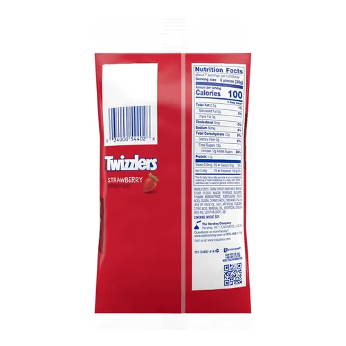Vista 2 de TWIZZLERS Twists - Bolsa de caramelo masticable con sabor a fresa, 7 onzas