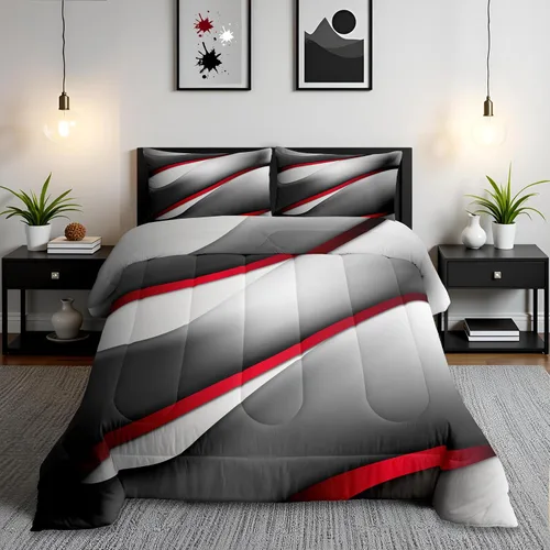 Vista 34 de Castle Fairy Juego de edredón con diseño de gato lindo para niños, tamaño twin, juego de ropa de cama con hojas de flores, luna, noche y cielo