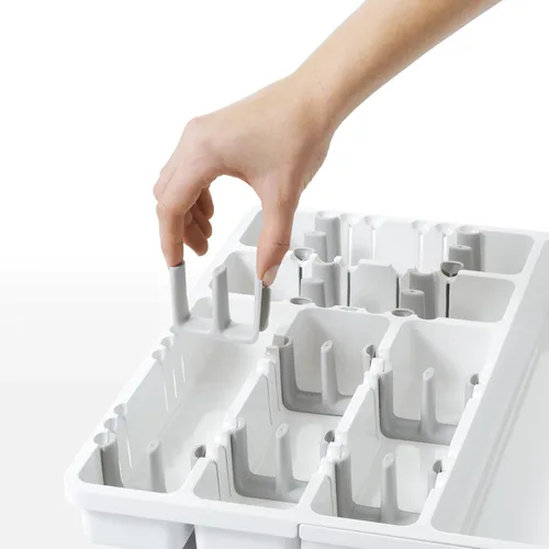 Vista 8 de OXO Good Grips - Organizador grande de utensilios expandible, color blanco