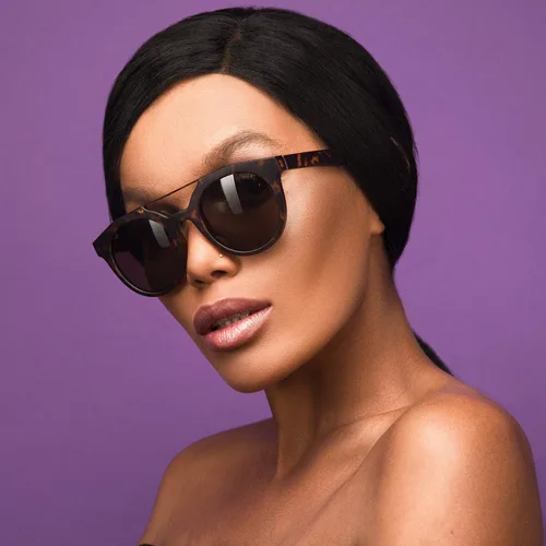 Vista 2 de FREYRS Collins Round Designer Fashion Womens Sunglasses