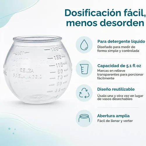 Vista 2 de Sonett Bola dosificadora para detergente líquido - Bola de detergente para ropa de 5.1 fl oz