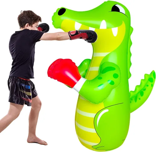 Vista 5 de 48 in Punching Bag for Kids, Free Standing Inflatable Dummy, Inflatable Punching Bag, De-Stress Boxing Bag for Kid