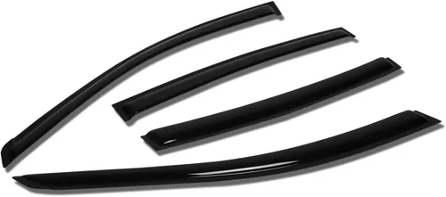 Vista 29 de Auto Dynasty 4 unidades de cinta en la visera de ventilación de ventana, deflector, protector de lluvia compatible con Nissan Maxima 2004-2008