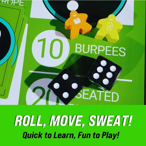 Vista 5 de BoardGains Pro - Juego de mesa de fitness Maestros, entrenadores y padres de PE Uso para entrenamientos grupales, ejercicio en casa y educación