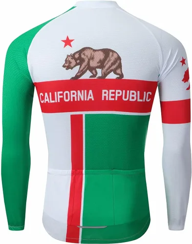 Vista 2 de BIKE BEER Camiseta de ciclismo para hombre, manga larga, otoño e invierno