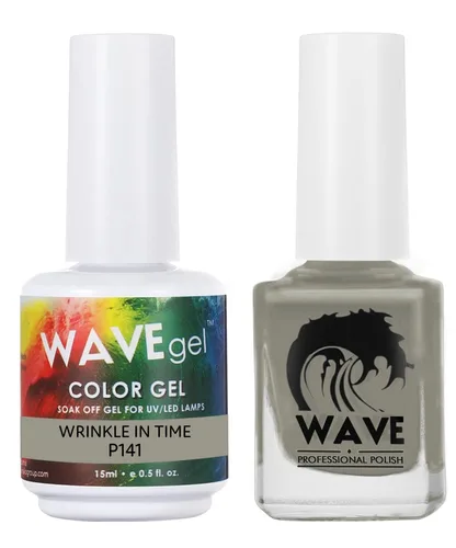 Vista 28 de WAVEGEL - Juego dúo de gel y esmalte de uñas a juego - Colección Simplicity - #P109 Blizzard I 0.5 onzas