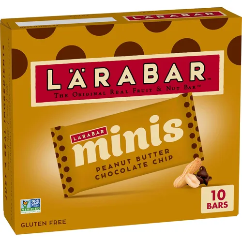 Vista 18 de Larabar - Mini barras de masa de galletas con chispas de chocolate, barra vegana de frutas y nueces sin gluten, barras de 0.78 onzas, 20