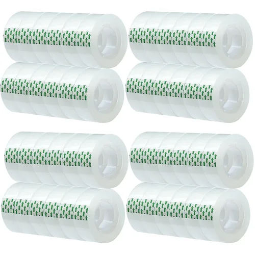 Vista 7 de Rollos de repuesto de cinta transparente para dispensador, cinta transparente, 12 rollos, núcleo de 1 pulgada, 3/4 pulgadas x 900 pulgadas