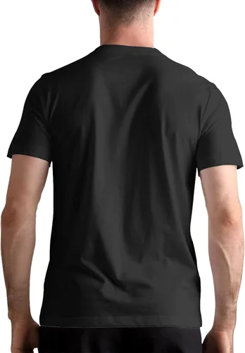 Vista 3 de GingerDHallberg Camisetas de algodón de manga corta para hombre, camisetas gráficas de moda, color negro