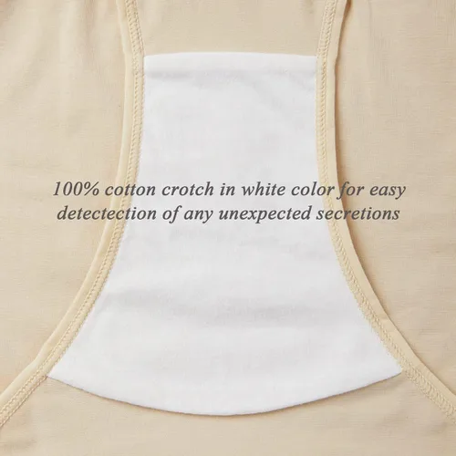 Vista 4 de Ropa interior de maternidad Under Bump para mujer, de algodón, para embarazo, paquete múltiple