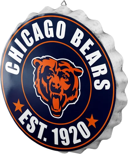 Vista 23 de NFL Team Logo Metal Hanging Wall Bottle Cap Sign