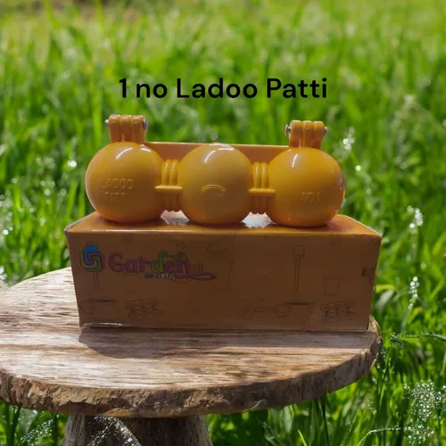 Vista 3 de Ladoo Maker Patti Molde Sancha de plástico para 3 Ladoos Together para Diwali, Ganpati y todos los festivales 5 x 1.5 pulgadas