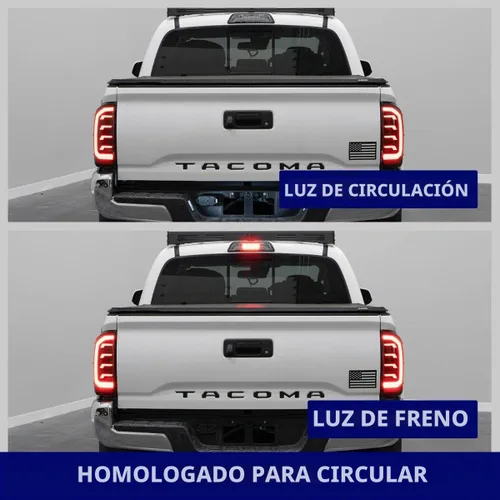 Vista 8 de Form Lighting Luces traseras LED secuenciales compatibles con Toyota, Tacoma 2016-2023, rojo (par)