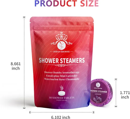 Vista 9 de Vaporizadores de ducha para aromaterapia, paquete de 18 bombas de ducha Christmas Stocking Stuffers for Adults Women Teens White Elephant