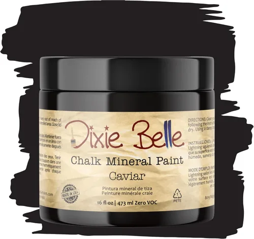 Vista 142 de Pintura para muebles con acabado de tiza Dixie Belle Paint Company - Amatista (4oz) - Pintura mineral de tiza chic púrpura profundo mate