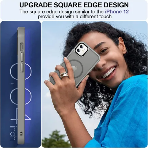 Vista 285 de MOCCA - Funda magnética resistente para iPhone XR de 6.1 pulgadas, compatible con MagSafe, funda con protección contra caídas de grado militar