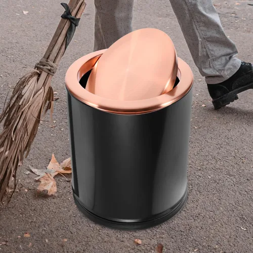 Vista 2 de Cabilock Tapa de cubo de basura empotrada de acero inoxidable