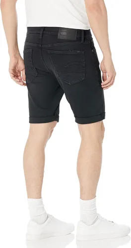 Vista 3 de G-Star Raw Pantalones cortos de mezclilla ajustados 3301 para hombre