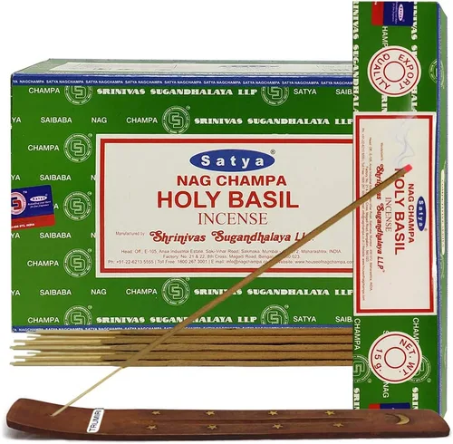 Vista 9 de Aruda - Varillas de incienso y soporte para varillas de incienso, paquete Insence Insense Satya Incense